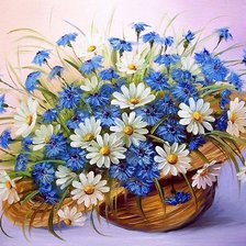 Схема вышивки «Полевые цветы»