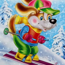 Схема вышивки «lyžovačka»