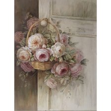 Схема вышивки «Koš s růžemi»