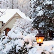 Схема вышивки «зима»