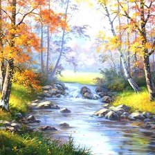 Схема вышивки «осенняя природа»