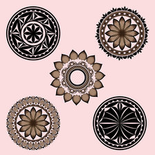 Схема вышивки «Узоры для оформления»