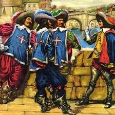 Схема вышивки «мушкетеры»