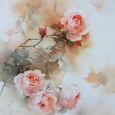 Схема вышивки «акварель»