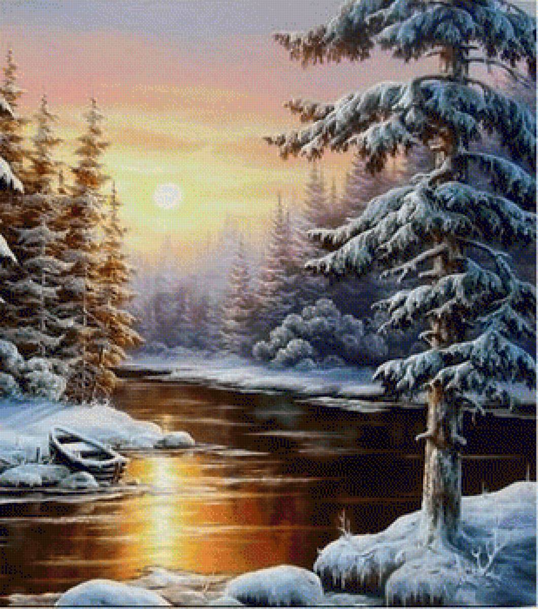 zimowa rzeczka - предпросмотр