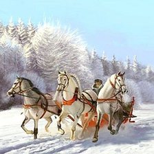 Схема вышивки «zimowa trojka»