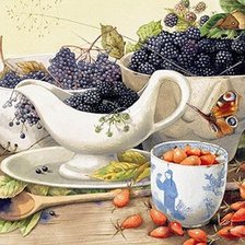 Схема вышивки «Ежевика»