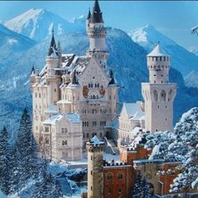 Схема вышивки «Замок»