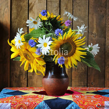 Схема вышивки «подсолнухи»