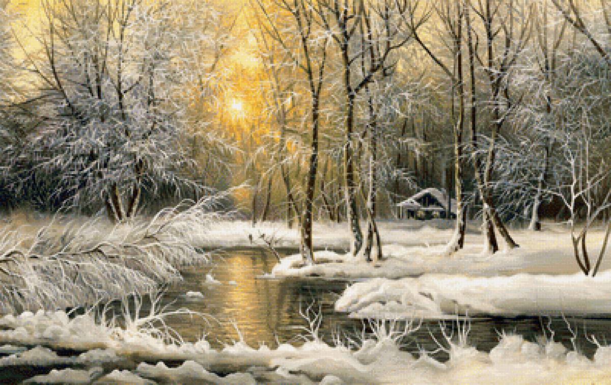 лес - пейзаж, рассвет, природа, лес - предпросмотр