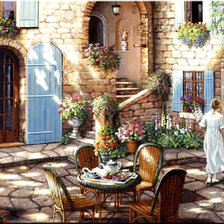 Схема вышивки «Уютный дворик»