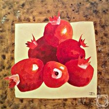 Схема вышивки «гранат»