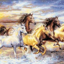 Схема вышивки «В ЛУЧАХ ЗАКАТА»