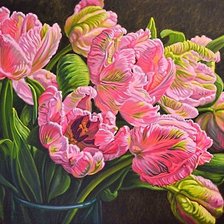 Схема вышивки «весенние цветы»