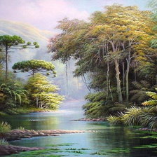 Схема вышивки «летний пейзаж»