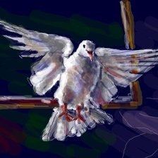 Схема вышивки «Голуби небесные»