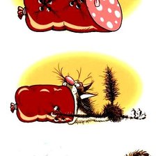 Схема вышивки «ух, и вкусная колбаса»