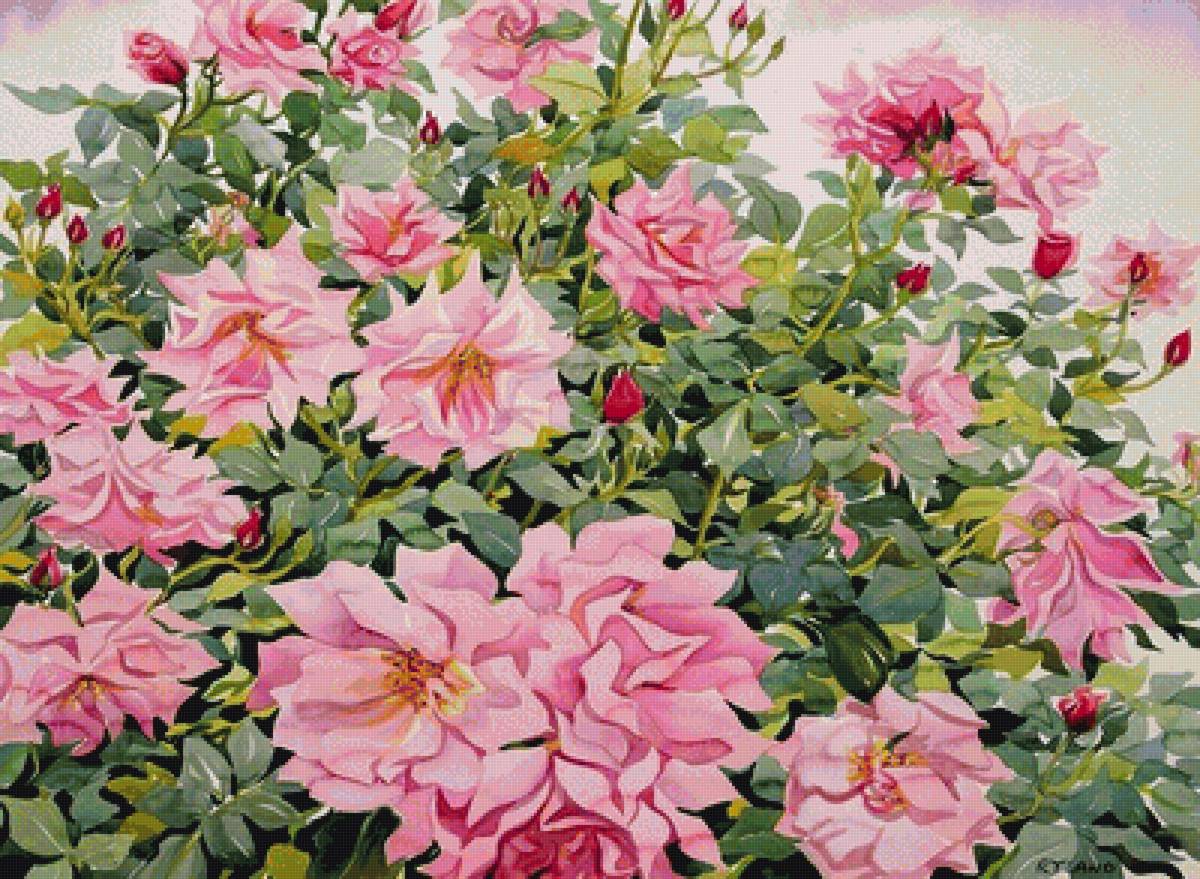 Шиповник - натюрморт, цветы - предпросмотр