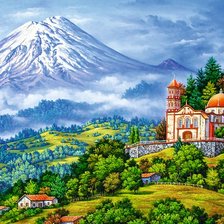 Схема вышивки «живопись»