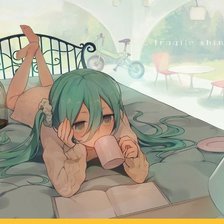 Схема вышивки «Мика Хатсуне»