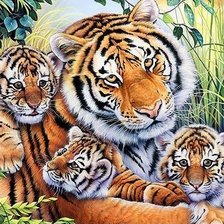 Схема вышивки «мир животных»