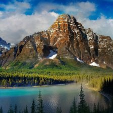 Схема вышивки «Горы»