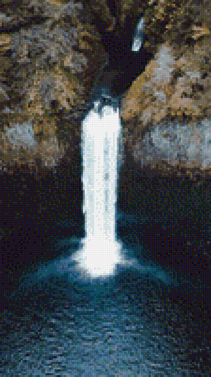 водопад - природа, река, красиво, водопад - предпросмотр