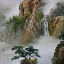 Схема вышивки «Водопад»