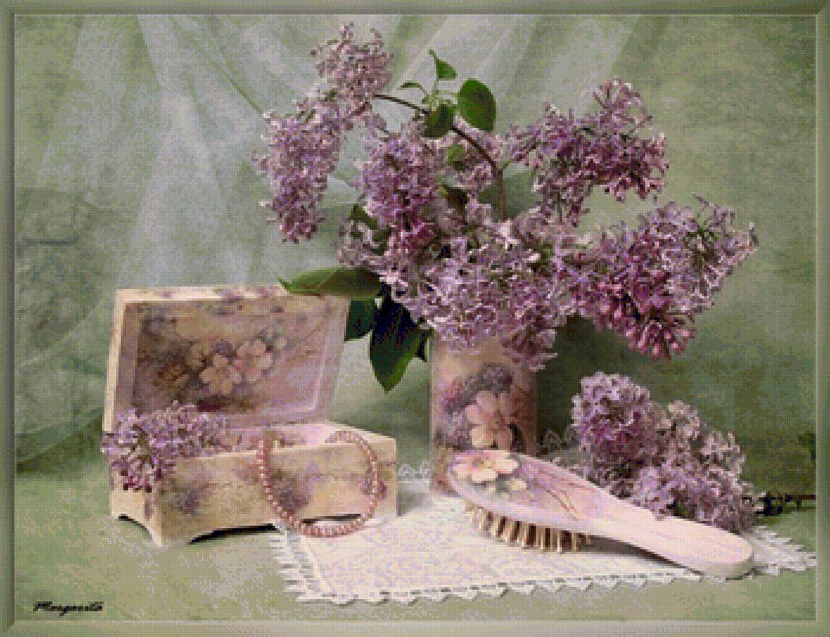 сирень - натюрморт - предпросмотр