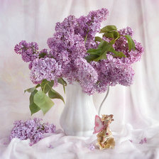 Схема вышивки «сирень»