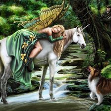 Схема вышивки «единорог мечты»