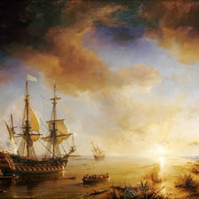 Схема вышивки «Морской бой»