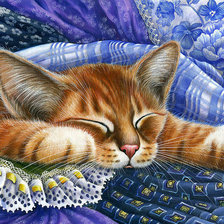 Схема вышивки «Котик»