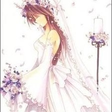 Схема вышивки «Novia pensativa»