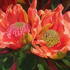 Схема вышивки «цветы»