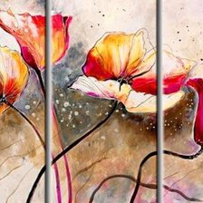 Схема вышивки «Papoilas»