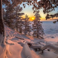 Схема вышивки «зима»