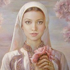 Схема вышивки «дева»