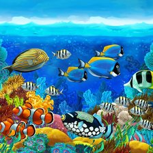 Схема вышивки «Морское дно»