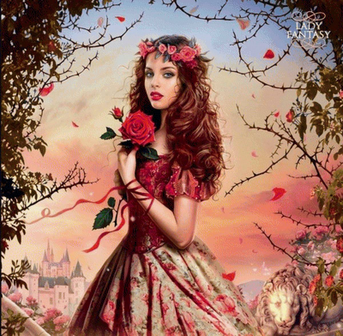 Красавица - сказки, фэнтази, иллюстрации - предпросмотр