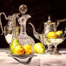 Схема вышивки «Серебро и хрусталь»