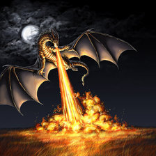 Схема вышивки «дракоша»