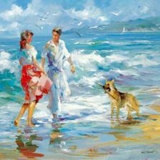 Схема вышивки «У моря»