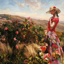 Схема вышивки «испанка»