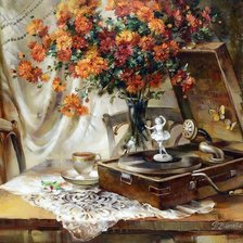 Схема вышивки «Старая мелодия»