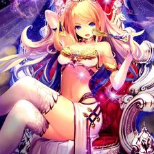 Схема вышивки «аниме   девушка»