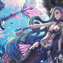 Схема вышивки «русалка»