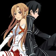 Схема вышивки «Asuna and Kirito»
