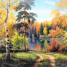 Схема вышивки «осень»