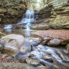 Схема вышивки «Медовые водопады. Кисловодск.»